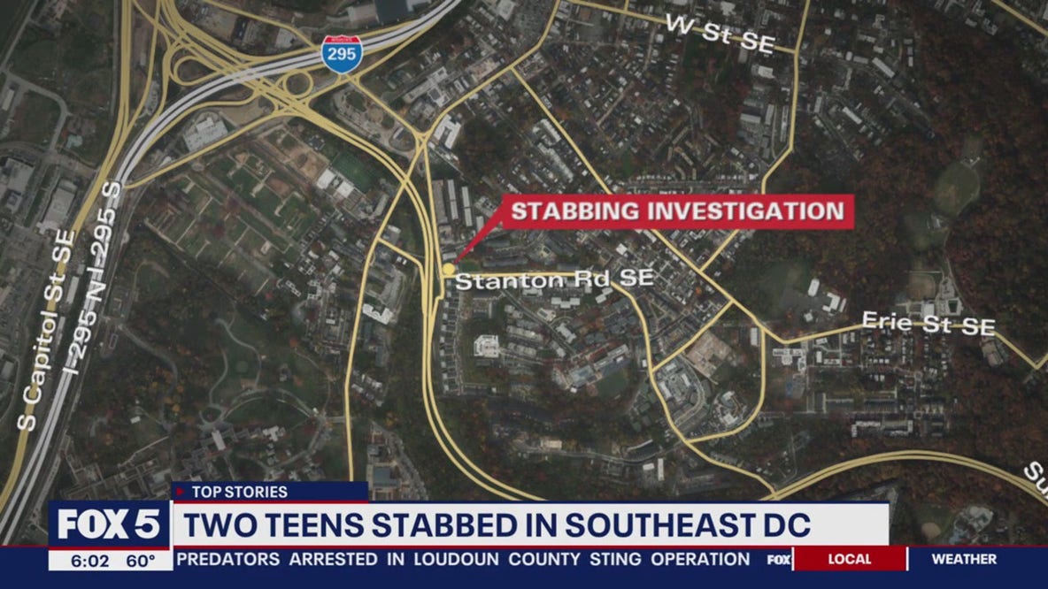 2 teens hospitalized after double stabbing in southeast DC